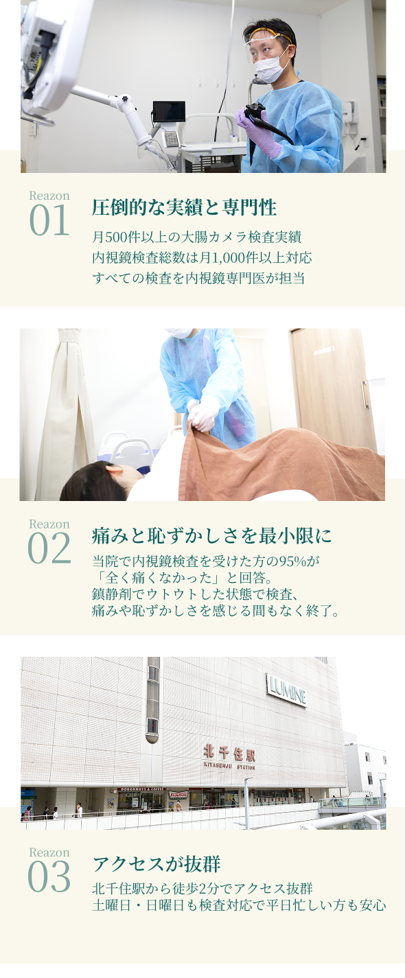 当院が選ばれる3つの理由